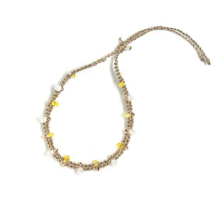 Glas Facett Perlen Armband India